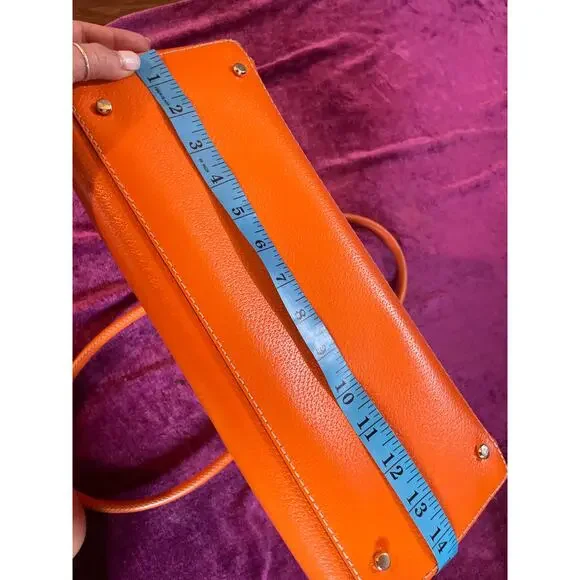 KATE SPADE Orange Wellesley Maeda Satchel Tote Bag Purse EXCELLENT CONDITION - Picture 7 of 9